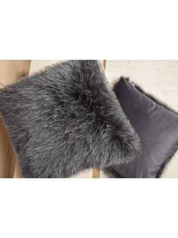 Magma Heimtex Kussenhoes "Hanka" antraciet - (L)40 x (B)40 cm