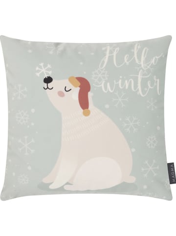 Magma Heimtex Kussen "Eisbär" lichtblauw - (L)40 x (B)40 cm