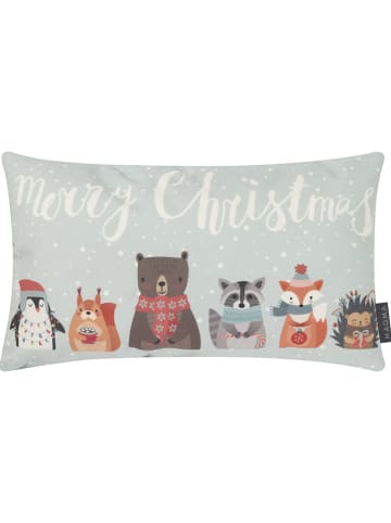 Magma Heimtex Poduszka "Team" w kolorze błękitnym - 30 x 50 cm