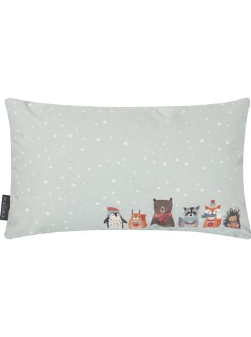 Magma Heimtex Poduszka "Team" w kolorze błękitnym - 30 x 50 cm