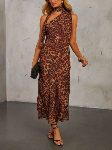 Milan Kiss Kleid in Hellbraun