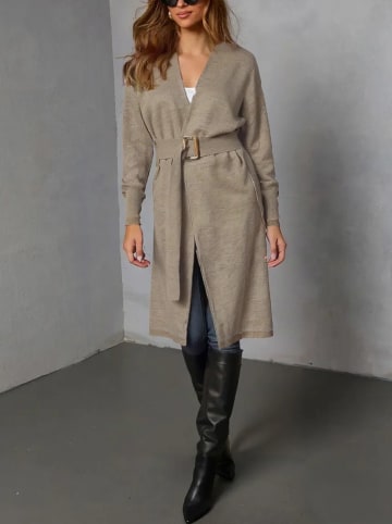 Milan Kiss Cardigan in Taupe