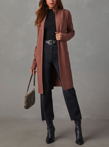 Milan Kiss Cardigan in Hellbraun