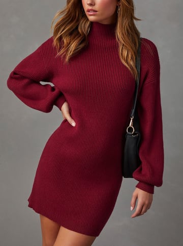 Milan Kiss Kleid in Bordeaux