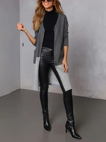 Milan Kiss Cardigan in Grau/ Anthrazit