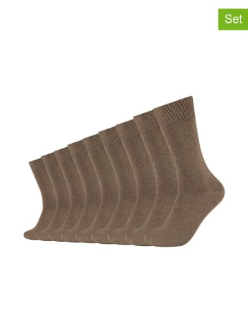 camano 9er-Set: Socken in Hellbraun