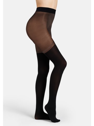 camano Maillot "Fashion Tights" zwart - 70/30 denier