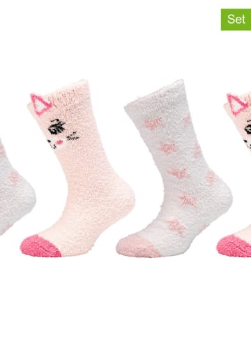 camano 2-delige set: sokken lichtroze/wit