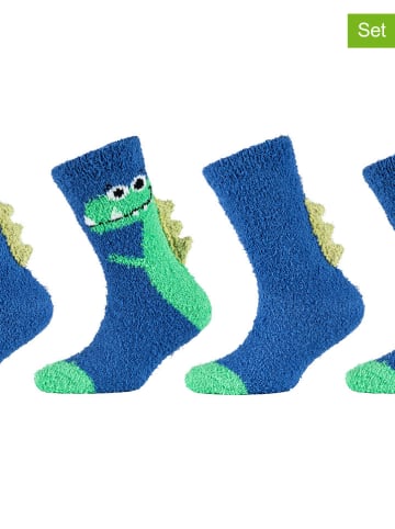 camano 2er-Set: Socken in Blau/ Dunkelblau