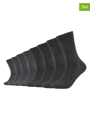 s.Oliver 8er-Set: Socken in Anthrazit