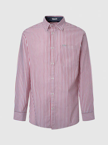 Pepe Jeans Koszula "Livery" - Regular fit - w kolorze czerwono-białym