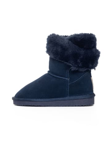 Gooce Leren winterboots "Florine" donkerblauw