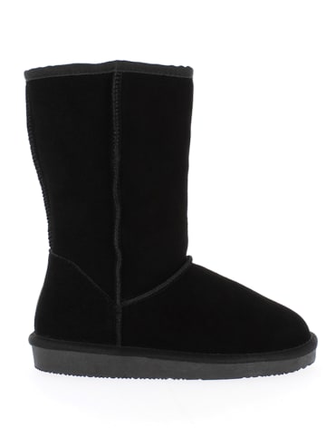 Gooce Leder-Winterstiefel "Pikes" in Schwarz