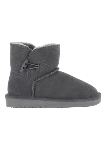 Gooce Leder-Winterboots "Pillar Youth" in Anthrazit