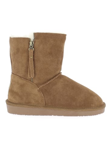 Gooce Leren winterboots "Tempe" lichtbruin