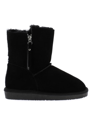 Gooce Leder-Winterboots "Tempe" in Schwarz
