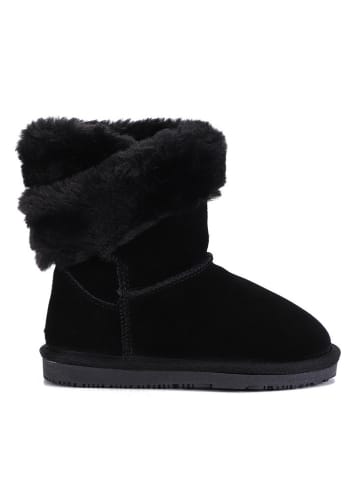 Gooce Leder-Winterboots "Britany" in Schwarz