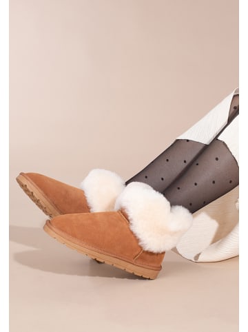 Gooce Leren winterboots "Fury" lichtbruin