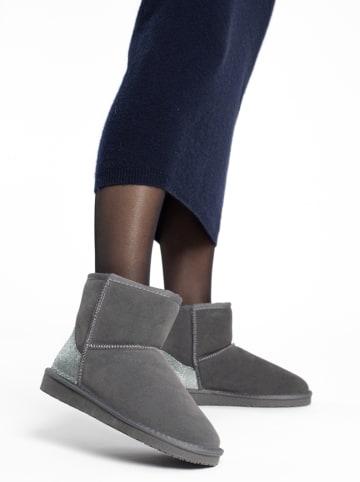 Gooce Leder-Winterboots "Acacia" in Grau