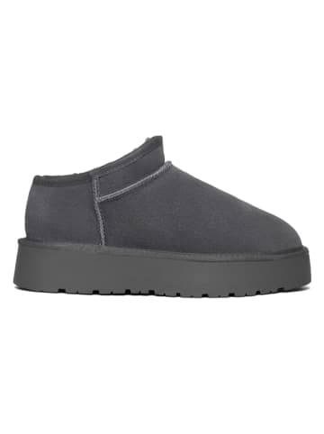 Gooce Leder-Winterboots "Jackie" in Grau