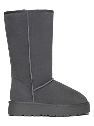 Gooce Leder-Winterstiefel "Elidir" in Grau