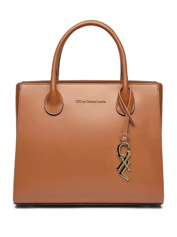 CXL by Christian Lacroix Leren handtas "Montaigne" lichtbruin - (B)31 x (H)26 x (D)15 cm