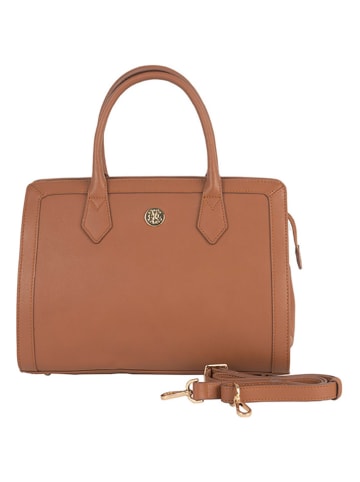 CXL by Christian Lacroix Leren handtas "Riley" lichtbruin - (B)32 x (H)32 x (D)15 cm