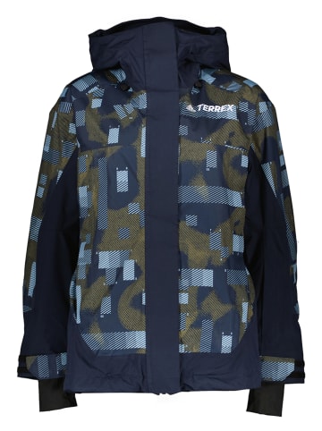 adidas Winterjacke in Dunkelblau/ Khaki