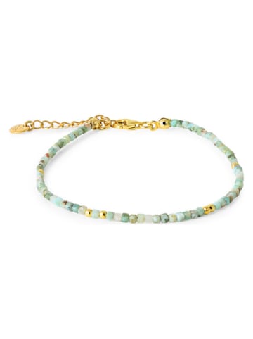 Ania Kruk Pozłacana bransoletka z larimarem