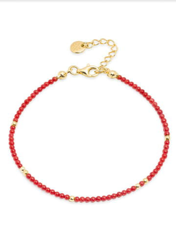 Ania Kruk Pozłacana bransoletka z koralem