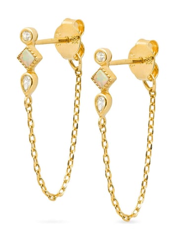 Ania Kruk Vergold. Ohrstecker mit Edelsteinen