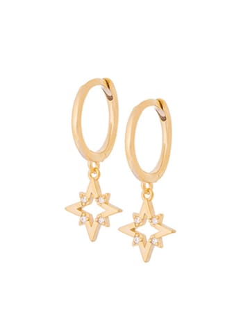 Ania Kruk Vergold. Creolen mit Edelsteinen