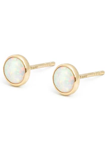 Ania Kruk Gold-Ohrstecker mit Zierstein