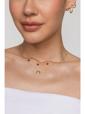 Ania Kruk Złoty naszyjnik z elementem ozdobnym - dł. 42 cm