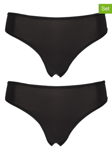 LASCANA 2er-Set: Strings in Schwarz