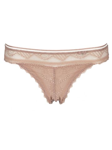LASCANA Stringi w kolorze beżowym