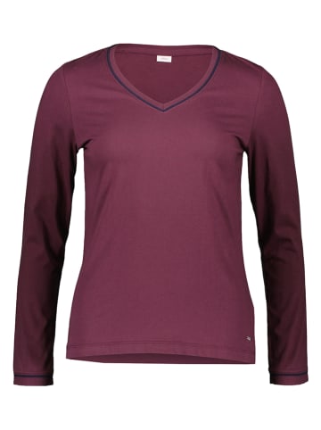 S. Oliver Pyjamashirt pruimkleurig