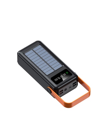 SmartCase Solar-Powerbank in Schwarz - 50 000 mAh