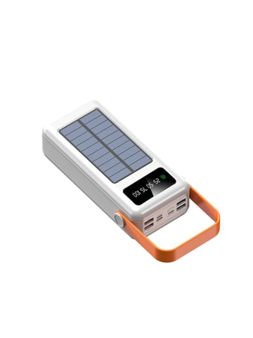 SmartCase Solar-Powerbank in Weiß - 50 000 mAh