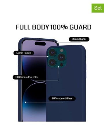 SWEET ACCESS 3-częściowy zestaw w kolorze granatowym do iPhone 12