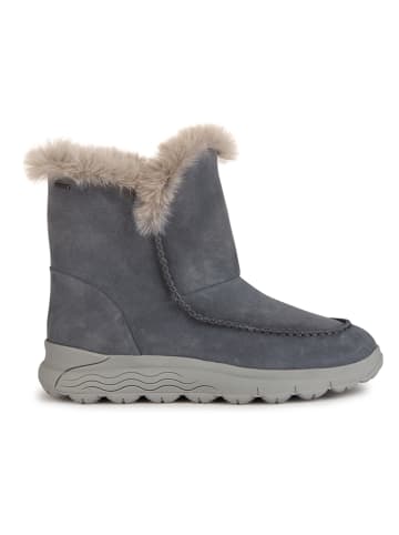 Geox Leder-Winterstiefel "Spherica" in Grau
