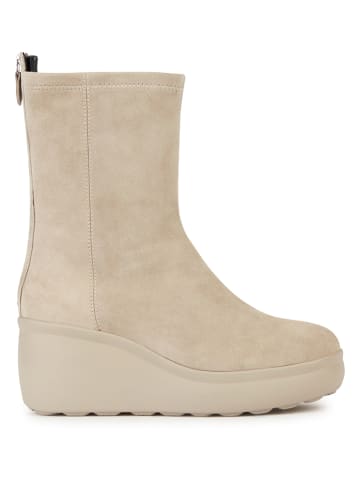 Geox Leder-Stiefeletten "Spherica Ec9" in Beige
