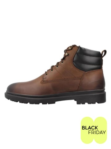 Geox Skórzane sztyblety "Andalo" w kolorze brązowym