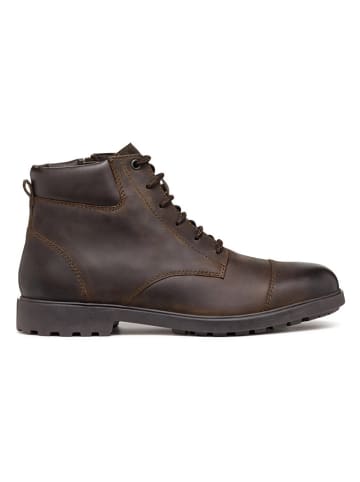 Geox Leren boots "Rhadalf" bruin