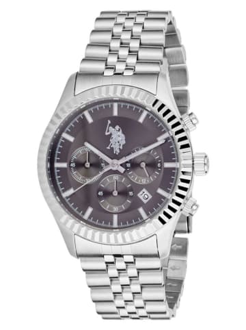U.S. Polo Assn. Chronograph in Silber/ Grau