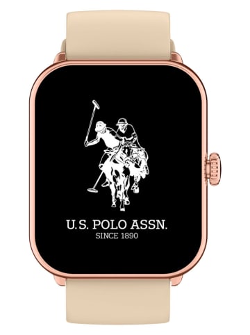 U.S. Polo Assn. Smartwatch beige/roségoudkleurig