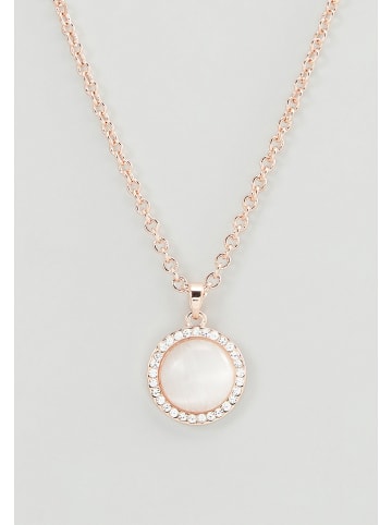 U.S. Polo Assn. Rosévergold. Halskette mit Anhänger - (L)40 cm