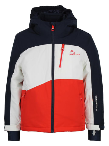 Peak Mountain 2-delige ski-/snowboardoutfit donkerblauw/rood