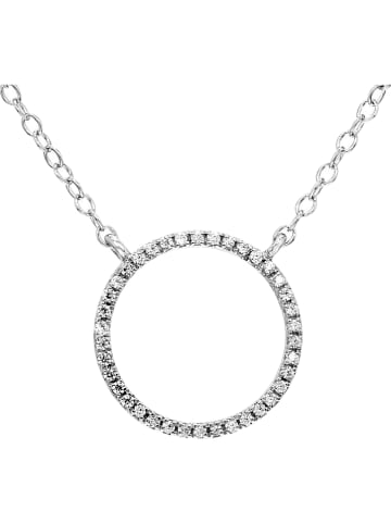 Vittoria Jewels Silber-Halskette mit Diamanten - (L)40 cm