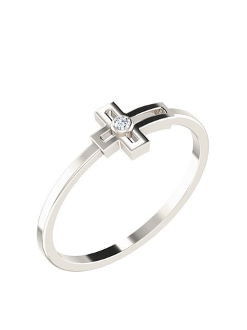 Vittoria Jewels Witgouden ring met diamanten